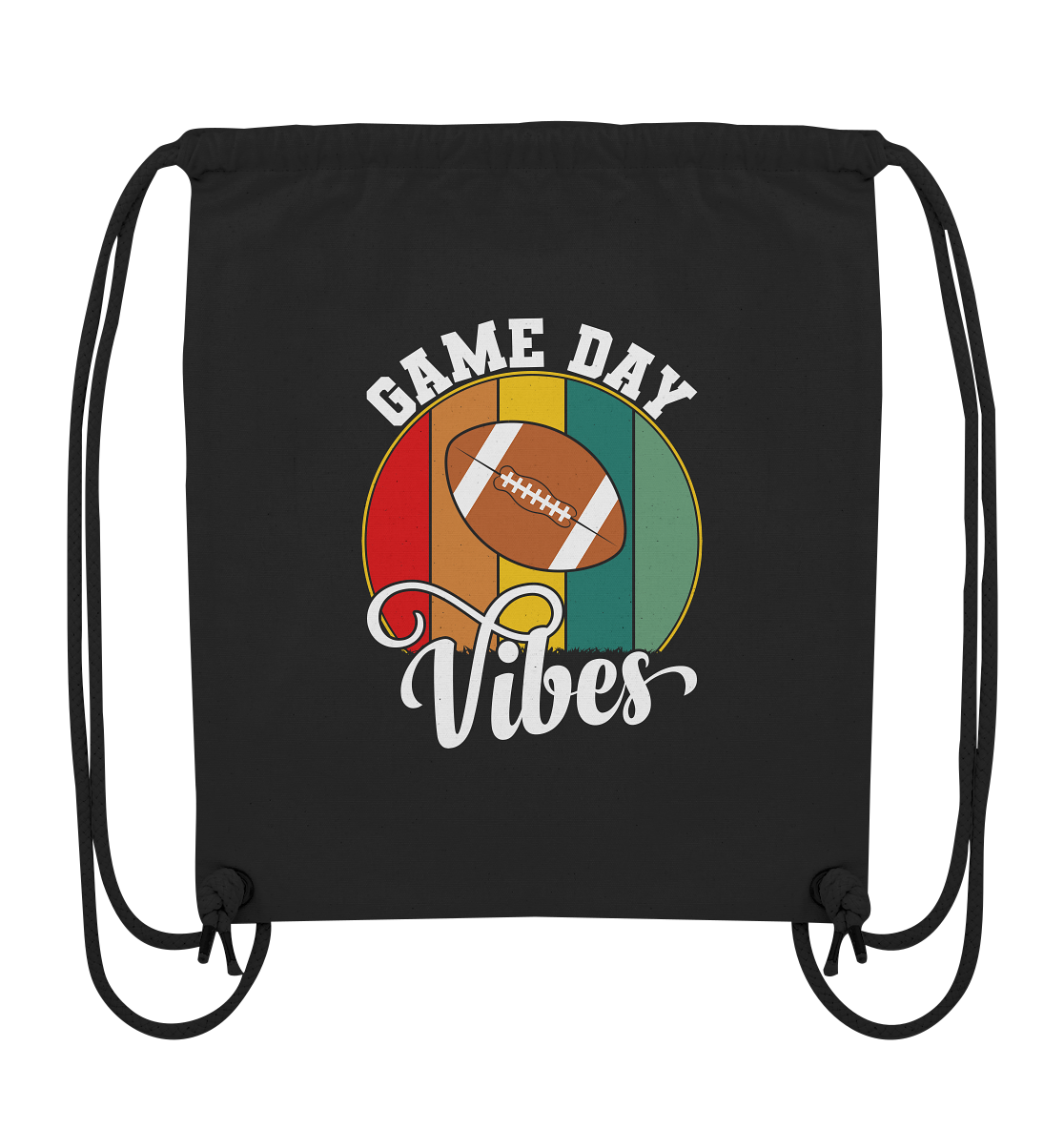 Game Day Vibes White - Organic Gym-Bag - Amfoo Shop