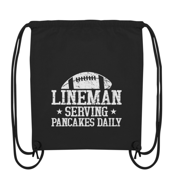 Lineman Serving Pancakes - Organic Gym-Bag - Amfoo Shop