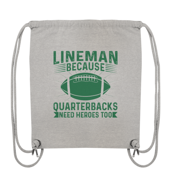 Lineman Heroes Green - Organic Gym-Bag - Amfoo Shop