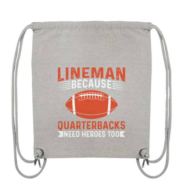 Lineman Quarterback Heroes - Organic Gym-Bag - Amfoo Shop