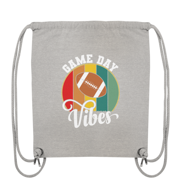 Game Day Vibes White - Organic Gym-Bag - Amfoo Shop