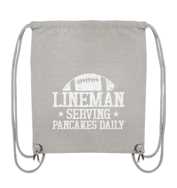 Lineman Serving Pancakes - Organic Gym-Bag - Amfoo Shop