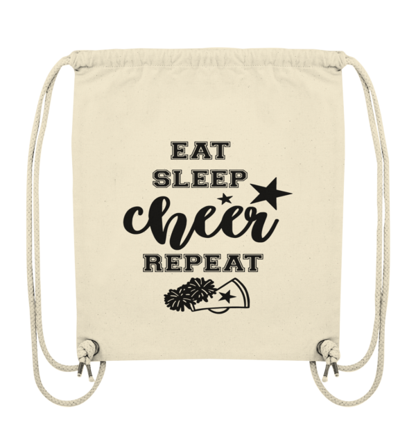 Eat Sleep Cheer Repeat - Organic Gym-Bag - Amfoo Shop