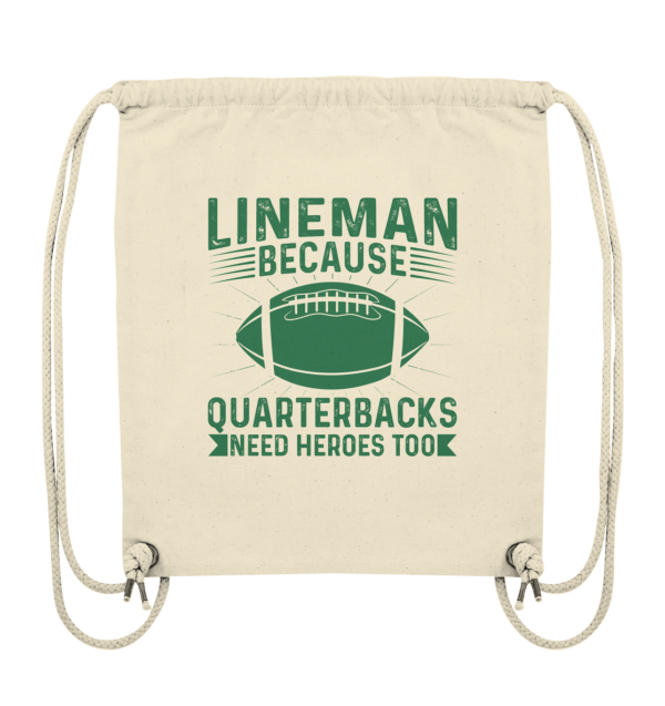 Lineman Heroes Green - Organic Gym-Bag - Amfoo Shop