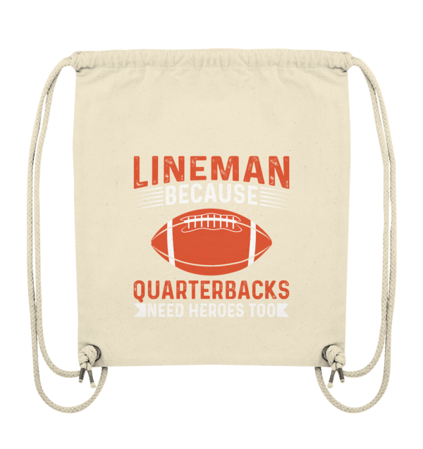 Lineman Quarterback Heroes - Organic Gym-Bag - Amfoo Shop