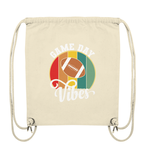 Game Day Vibes White - Organic Gym-Bag - Amfoo Shop