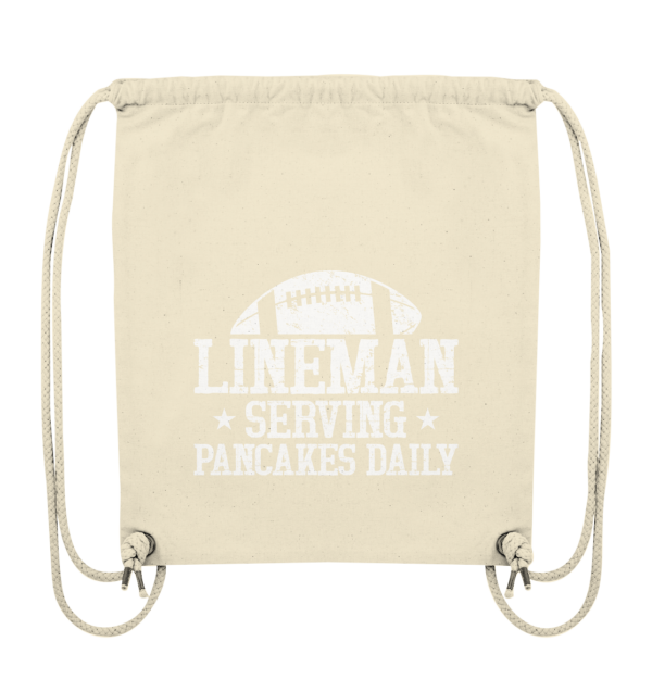 Lineman Serving Pancakes - Organic Gym-Bag - Amfoo Shop