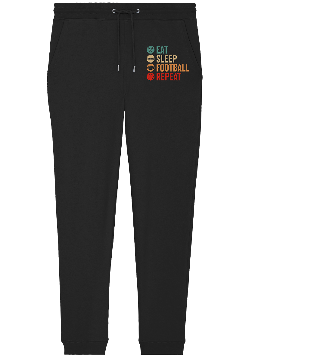 Eat Sleep Football Repeat - Organic Jogger Pants - Amfoo Shop