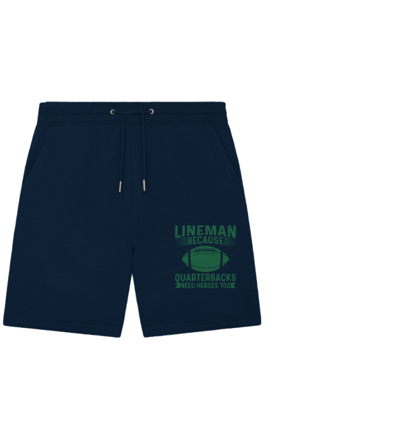 Lineman Heroes Green - Organic Jogger Shorts - Amfoo Shop