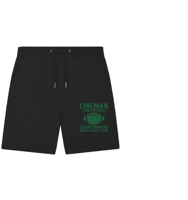 Lineman Heroes Green - Organic Jogger Shorts - Amfoo Shop