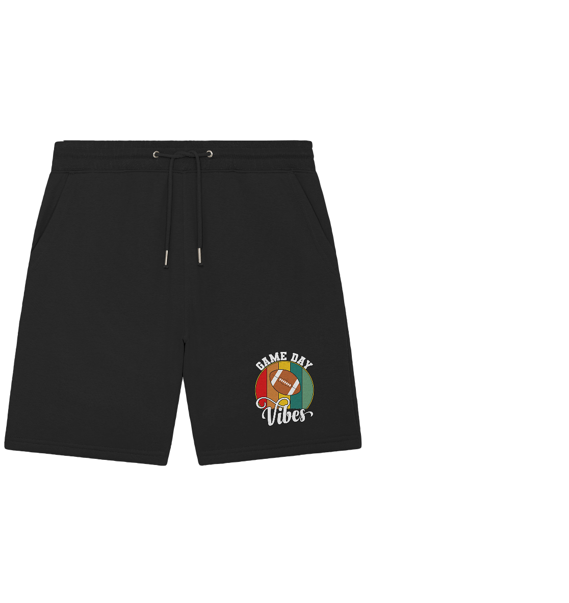 Game Day Vibes White - Organic Jogger Shorts - Amfoo Shop