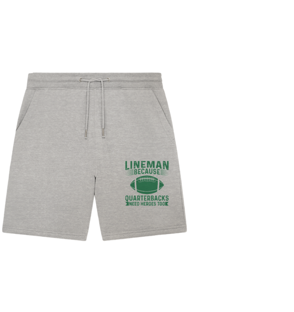 Lineman Heroes Green - Organic Jogger Shorts - Amfoo Shop