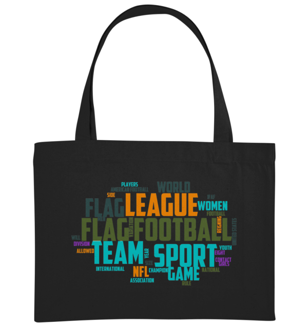 Flag Football Word Bubble - Organic Shopping-Bag - Amfoo Shop