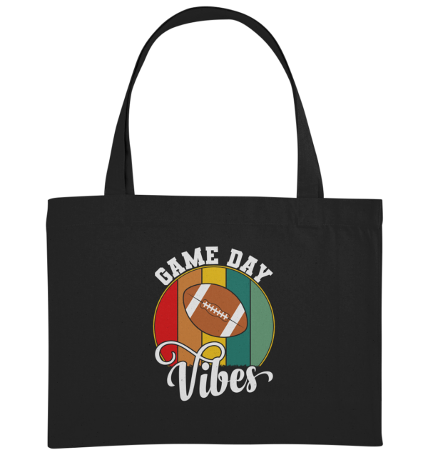 Game Day Vibes White - Organic Shopping-Bag - Amfoo Shop