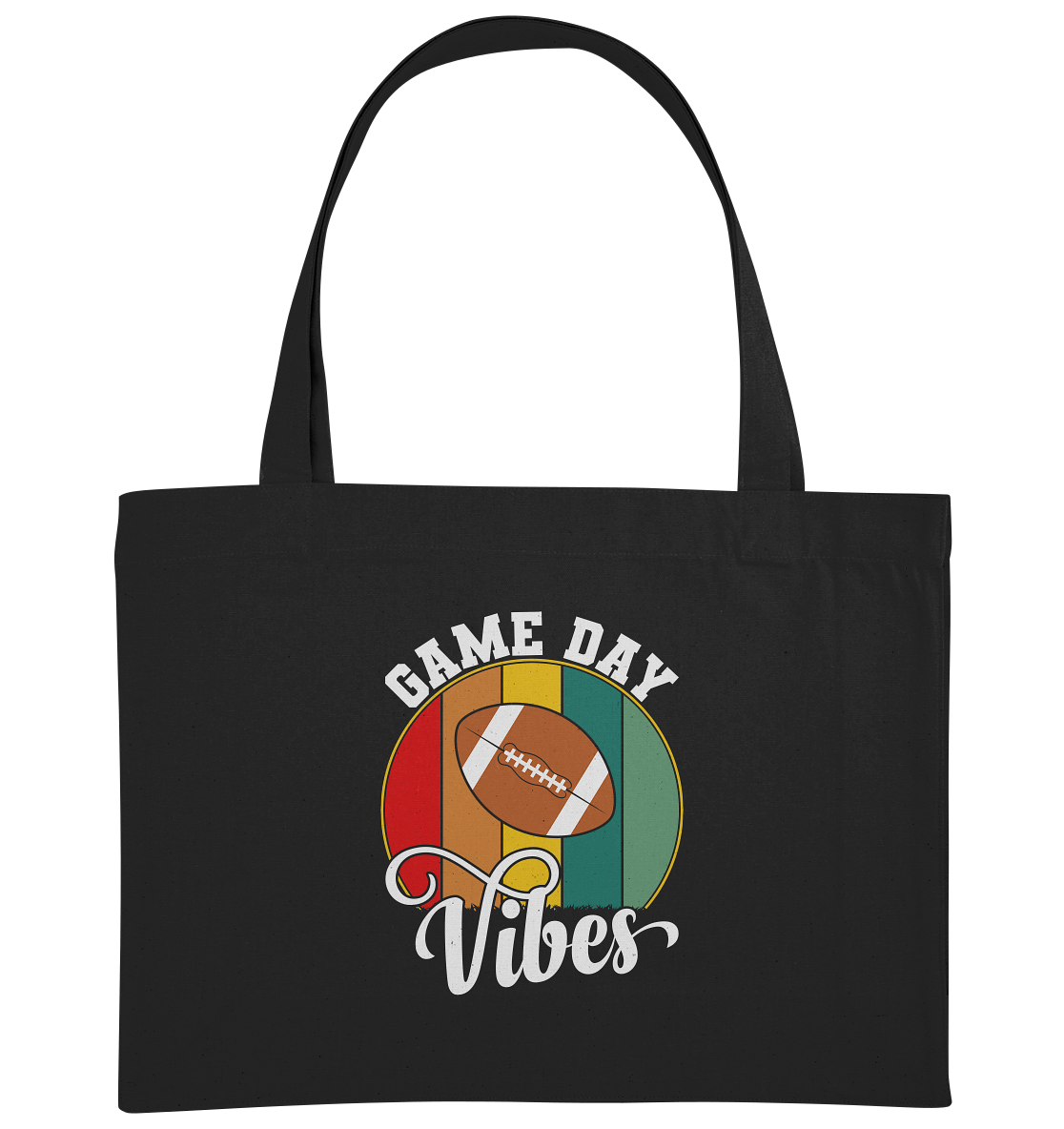 Game Day Vibes White - Organic Shopping-Bag - Amfoo Shop