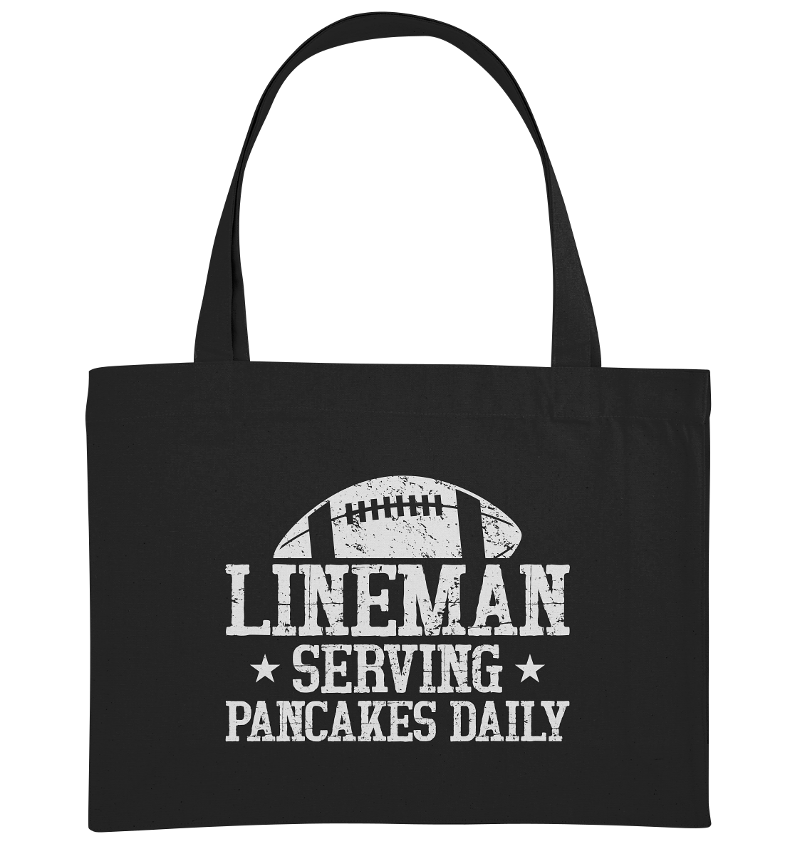 Lineman Serving Pancakes - Organic Shopping-Bag - Amfoo Shop