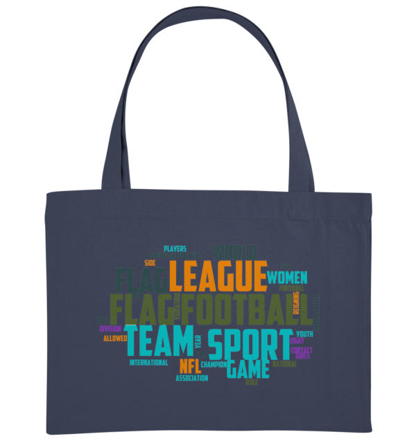 Flag Football Word Bubble - Organic Shopping-Bag - Amfoo Shop