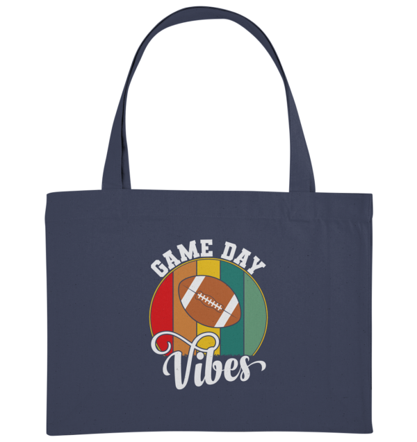 Game Day Vibes White - Organic Shopping-Bag - Amfoo Shop