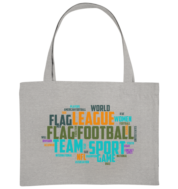 Flag Football Word Bubble - Organic Shopping-Bag - Amfoo Shop