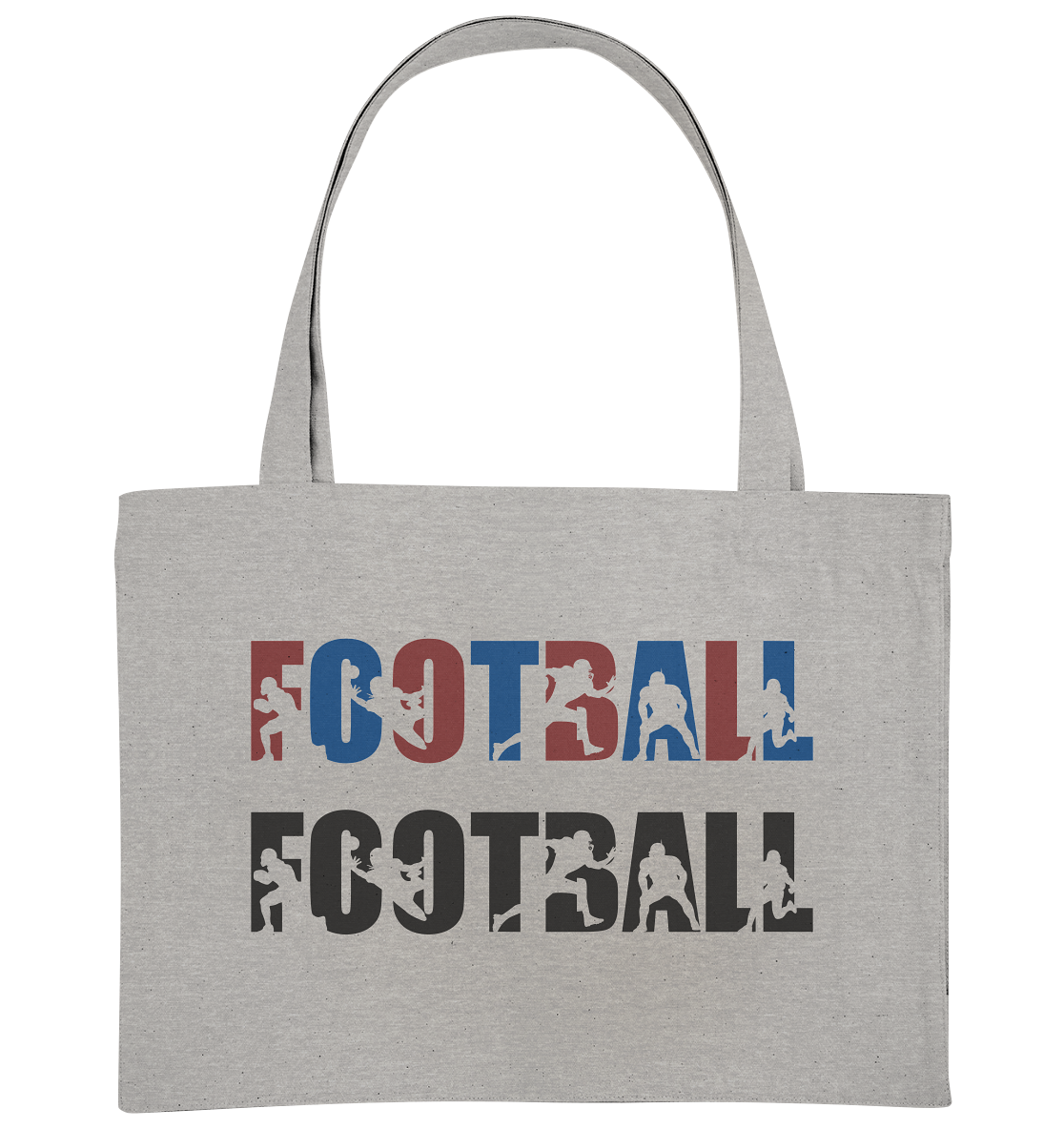 Football Silhouette - Organic Shopping-Bag - Amfoo Shop