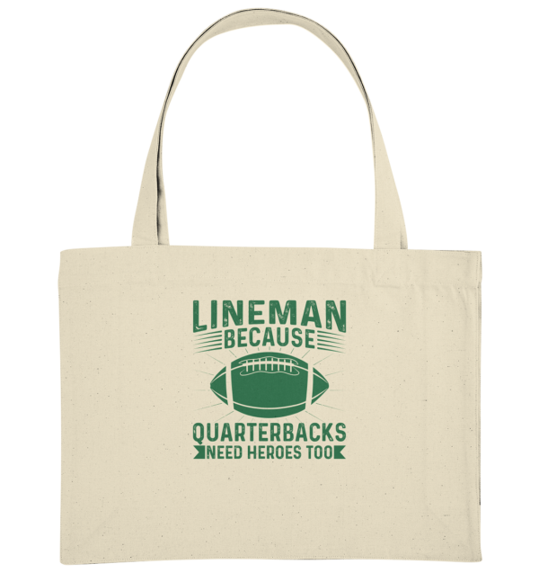 Lineman Heroes Green - Organic Shopping-Bag - Amfoo Shop