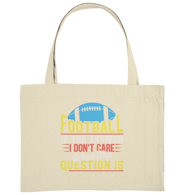 Football is the Answer - Organic Shopping-Bag - Amfoo Shop