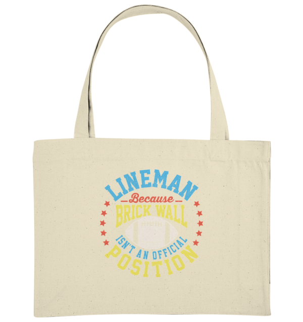 Lineman Brick Wall - Organic Shopping-Bag - Amfoo Shop