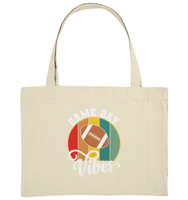 Game Day Vibes White - Organic Shopping-Bag - Amfoo Shop