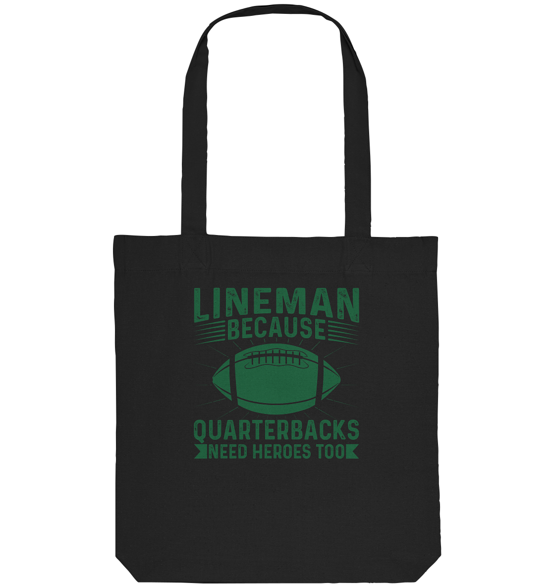 Lineman Heroes Green - Organic Tote-Bag - Amfoo Shop