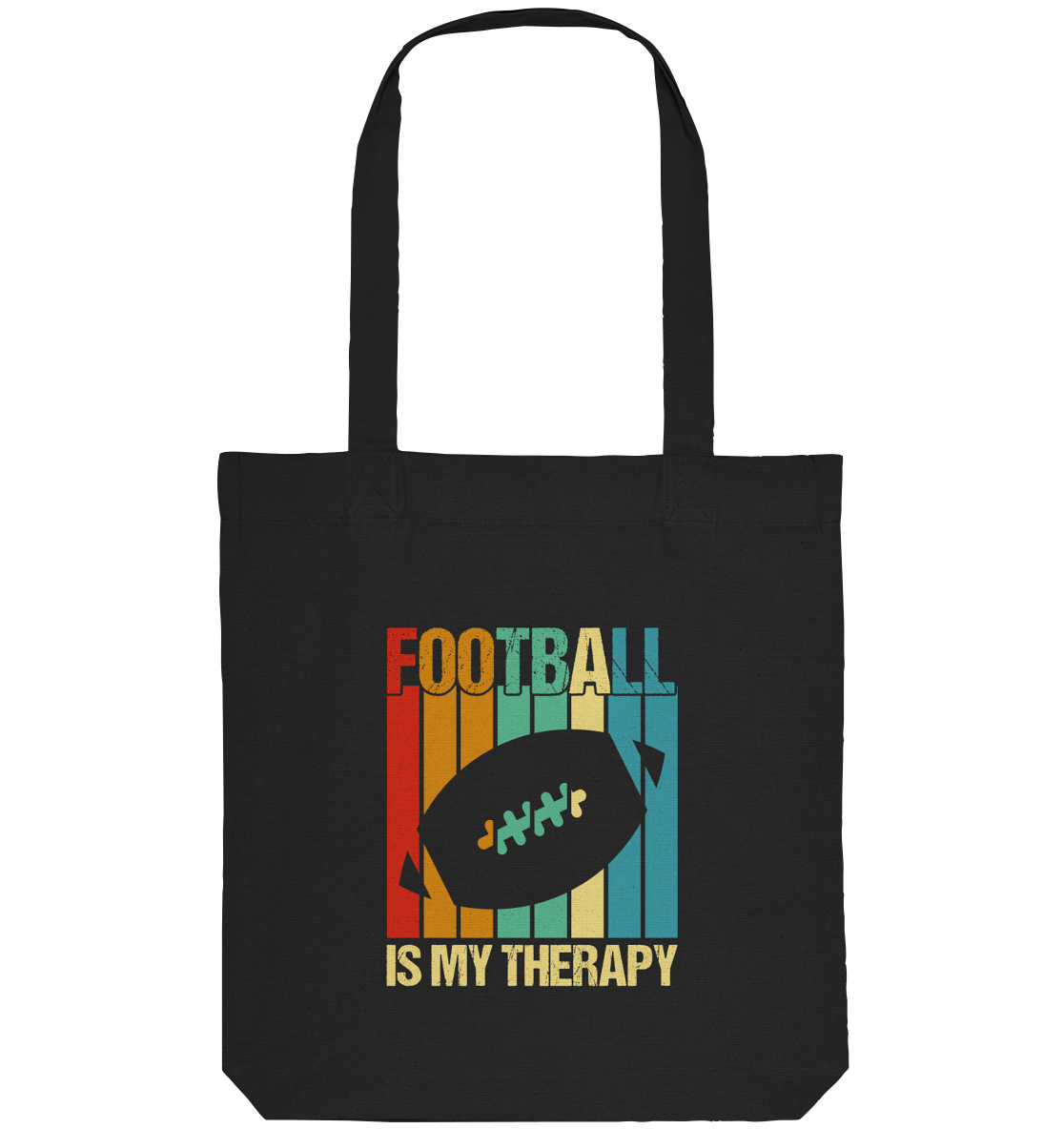 Football is my Therapy - Organic Tote-Bag - Amfoo Shop