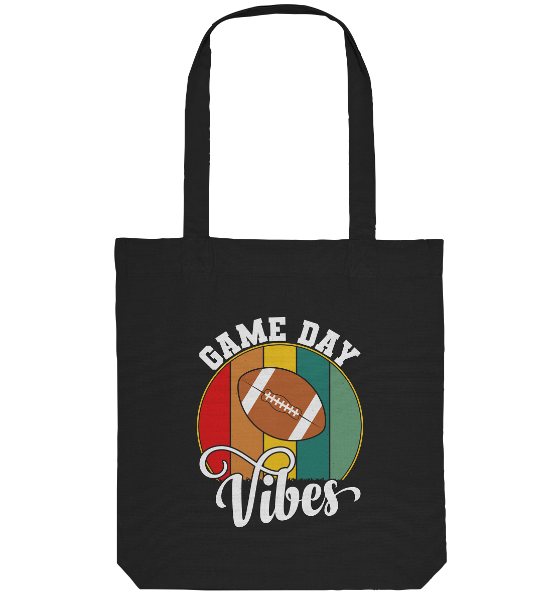 Game Day Vibes White - Organic Tote-Bag - Amfoo Shop