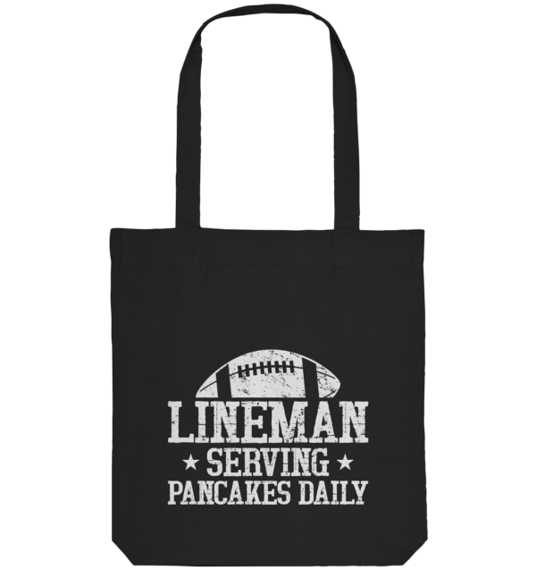 Lineman Serving Pancakes - Organic Tote-Bag - Amfoo Shop