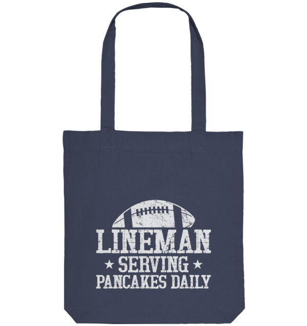 Lineman Serving Pancakes - Organic Tote-Bag - Amfoo Shop