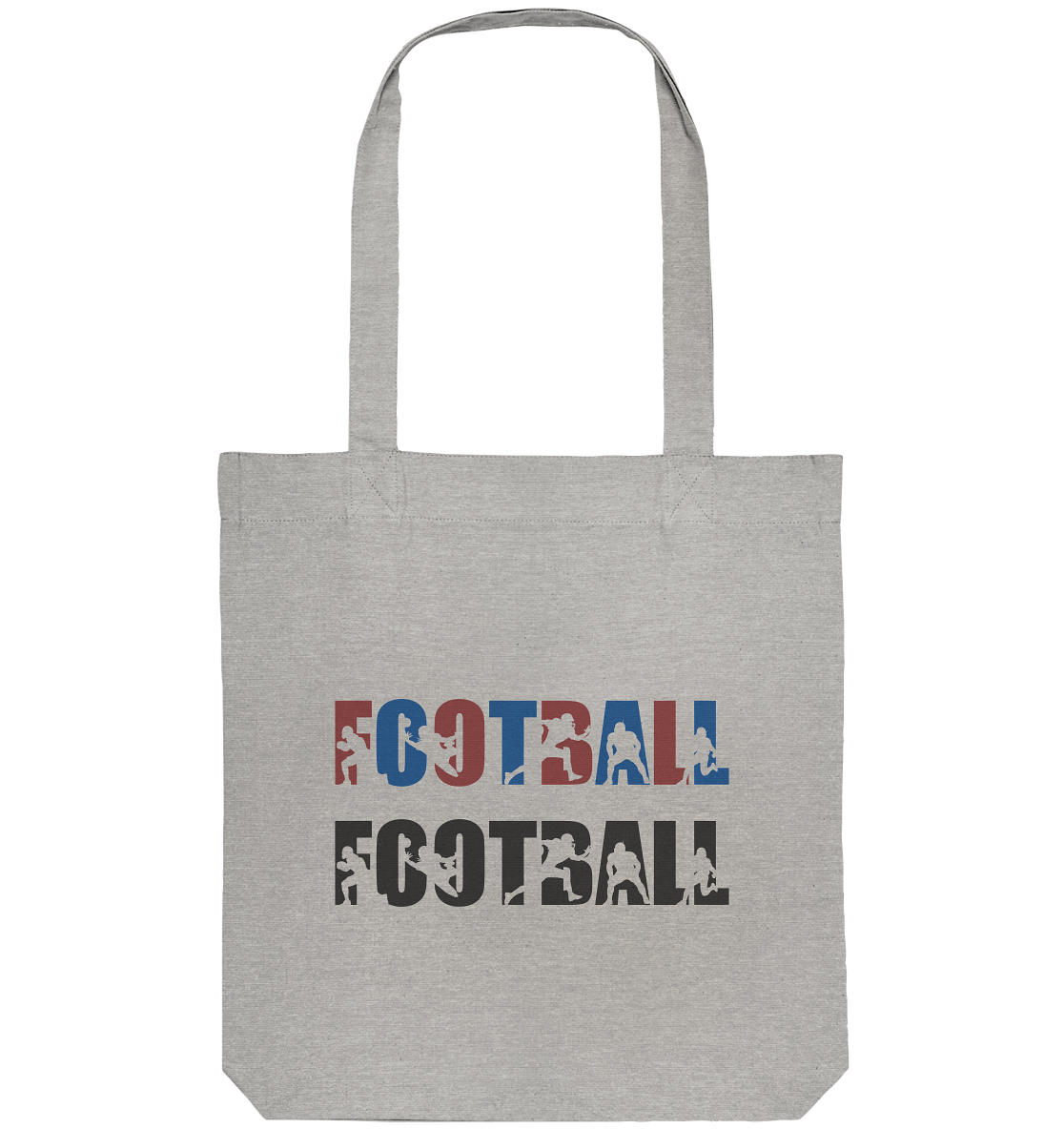 Football Silhouette - Organic Tote-Bag - Amfoo Shop