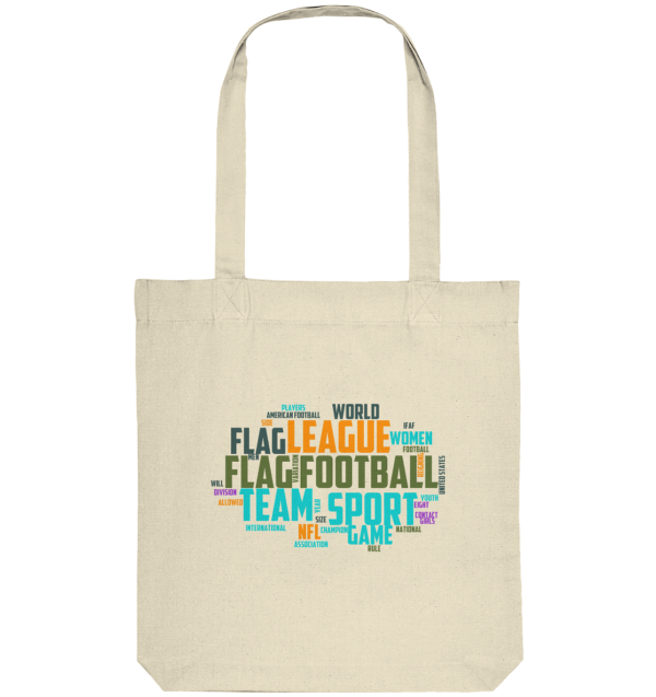 Flag Football Word Bubble - Organic Tote-Bag - Amfoo Shop