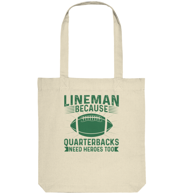 Lineman Heroes Green - Organic Tote-Bag - Amfoo Shop