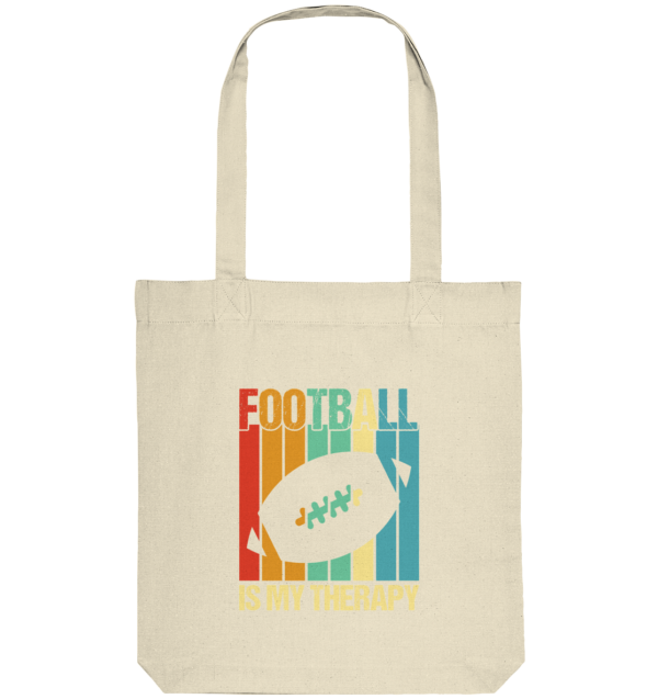 Football is my Therapy - Organic Tote-Bag - Amfoo Shop