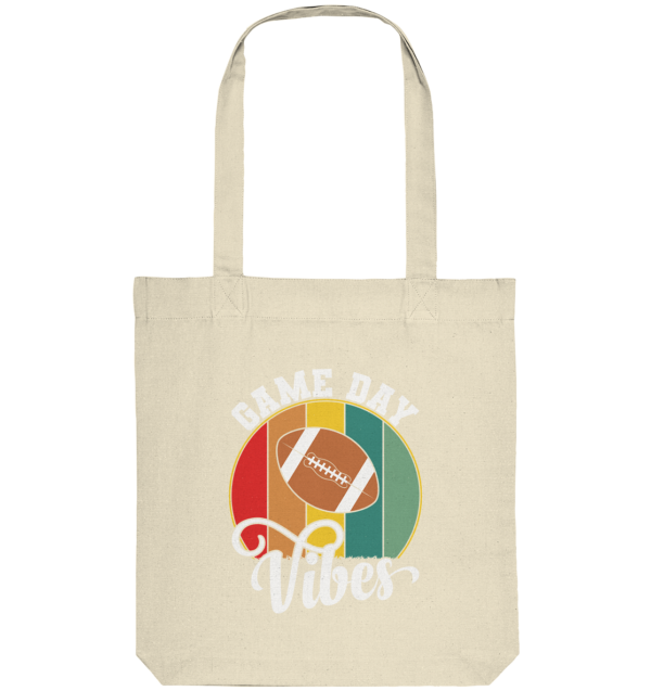 Game Day Vibes White - Organic Tote-Bag - Amfoo Shop