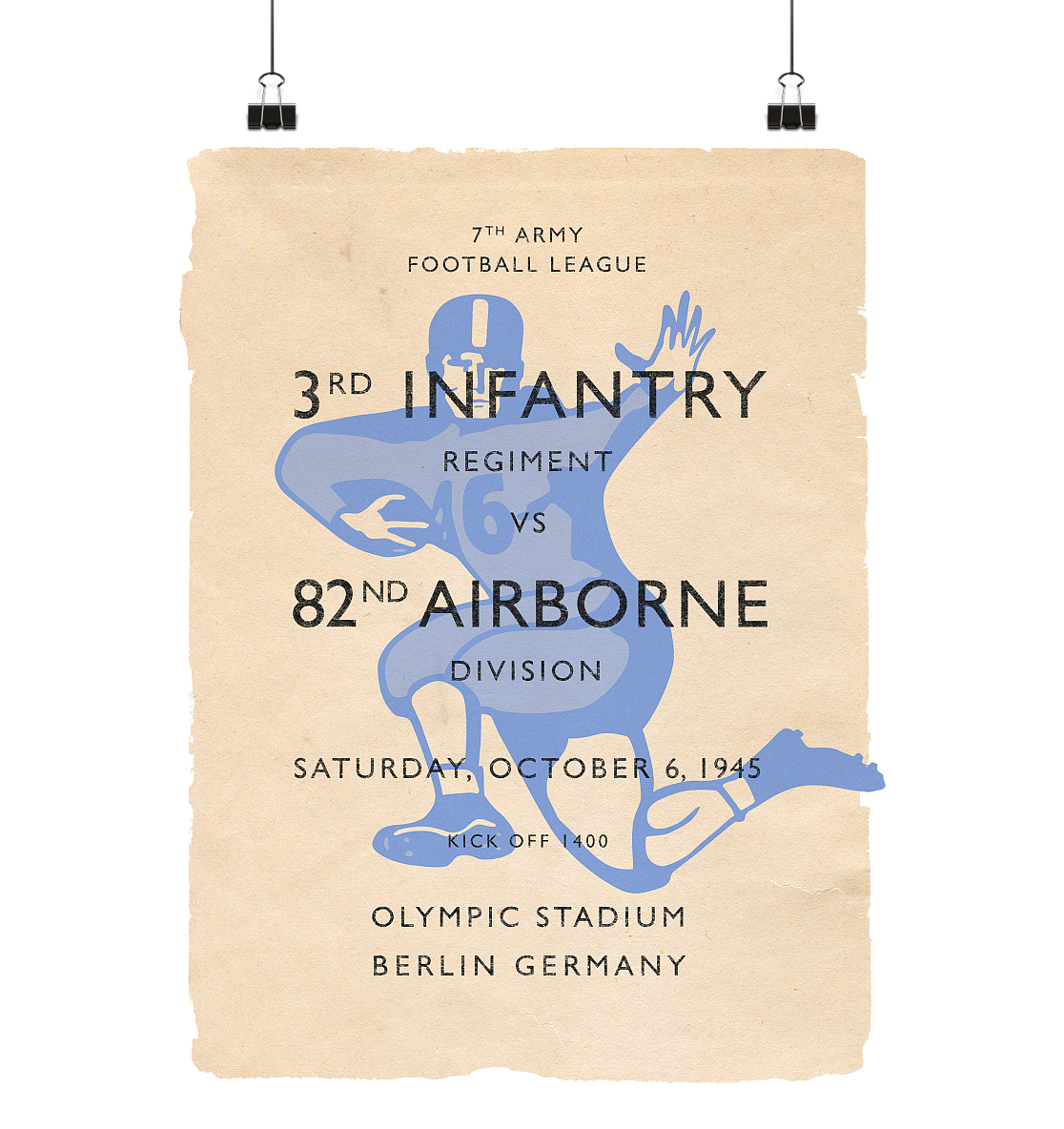 Infantry vs. Airborne 1945 Berlin - Poster Din A4 (hoch) - Amfoo Shop