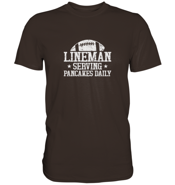 Lineman Serving Pancakes - Premium Shirt - Amfoo Shop