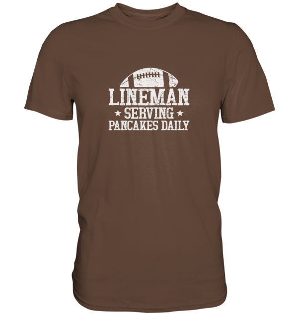 Lineman Serving Pancakes - Premium Shirt - Amfoo Shop