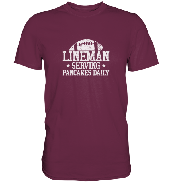 Lineman Serving Pancakes - Premium Shirt - Amfoo Shop