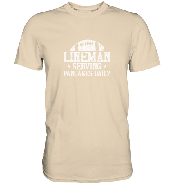 Lineman Serving Pancakes - Premium Shirt - Amfoo Shop