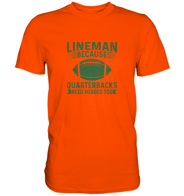 Lineman Heroes Green - Premium Shirt - Amfoo Shop