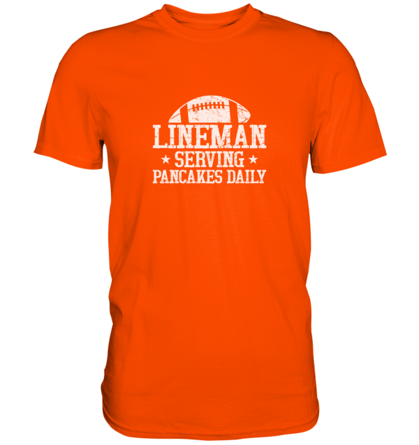 Lineman Serving Pancakes - Premium Shirt - Amfoo Shop