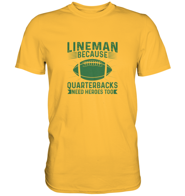 Lineman Heroes Green - Premium Shirt - Amfoo Shop