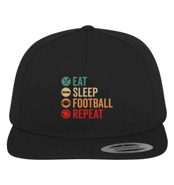 Eat Sleep Football Repeat - Premium Snapback - Amfoo Shop