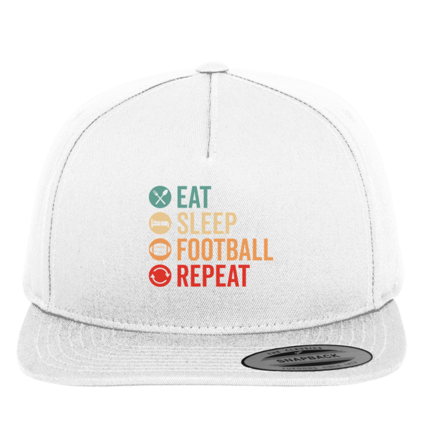 Eat Sleep Football Repeat - Premium Snapback - Amfoo Shop