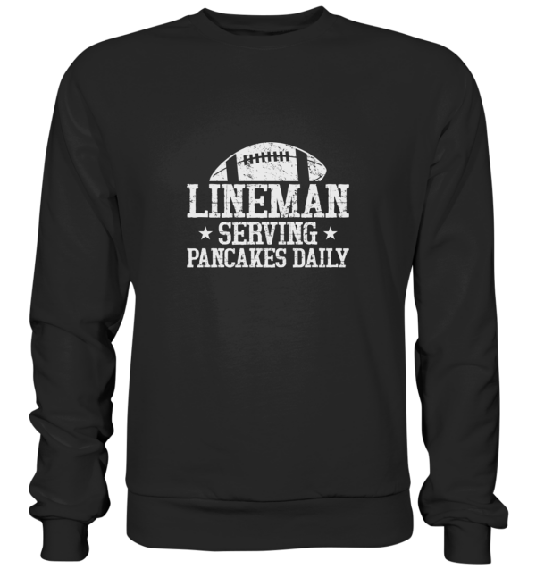 Lineman Serving Pancakes - Premium Sweatshirt - Amfoo Shop