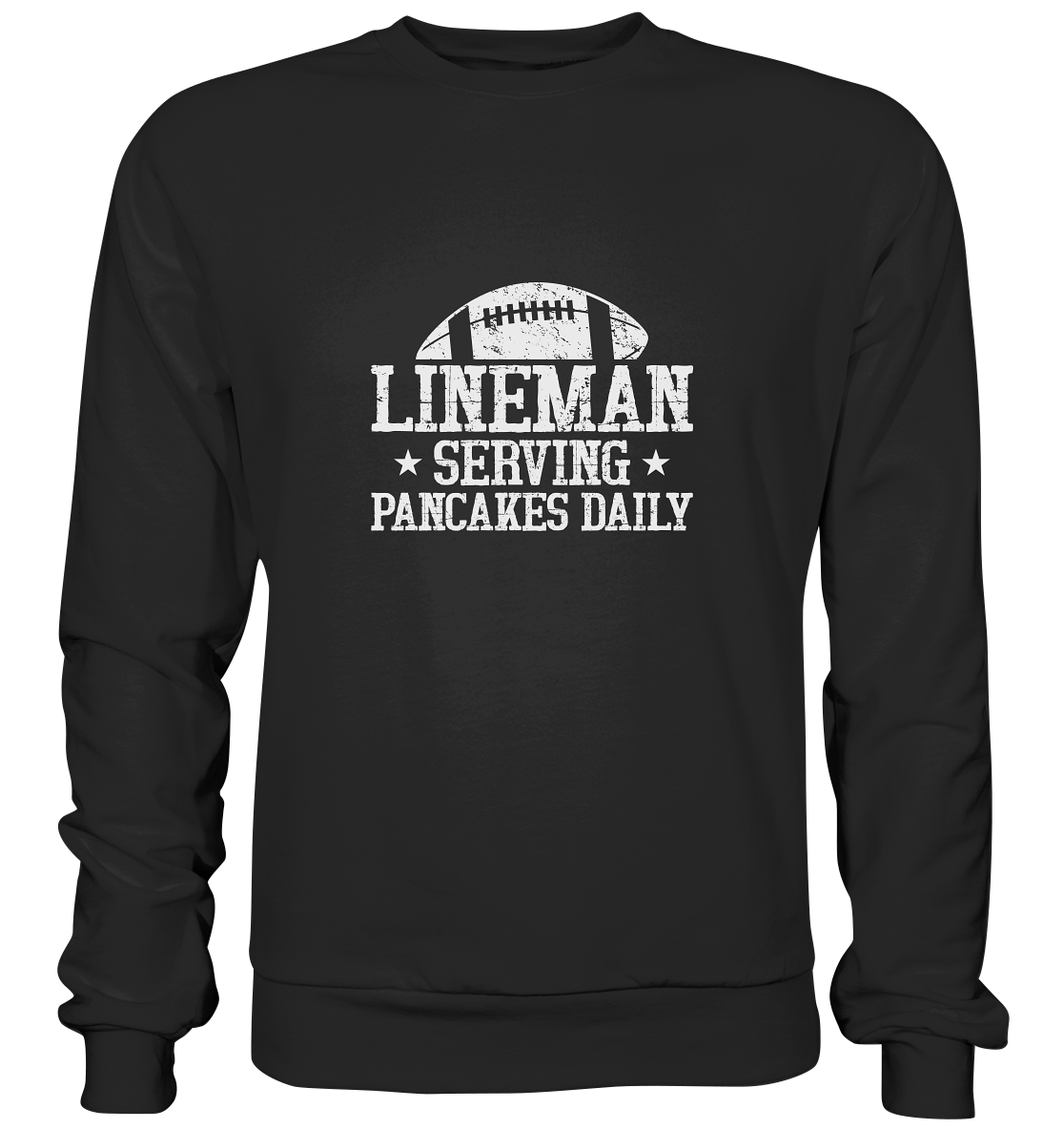 Lineman Serving Pancakes - Premium Sweatshirt - Amfoo Shop